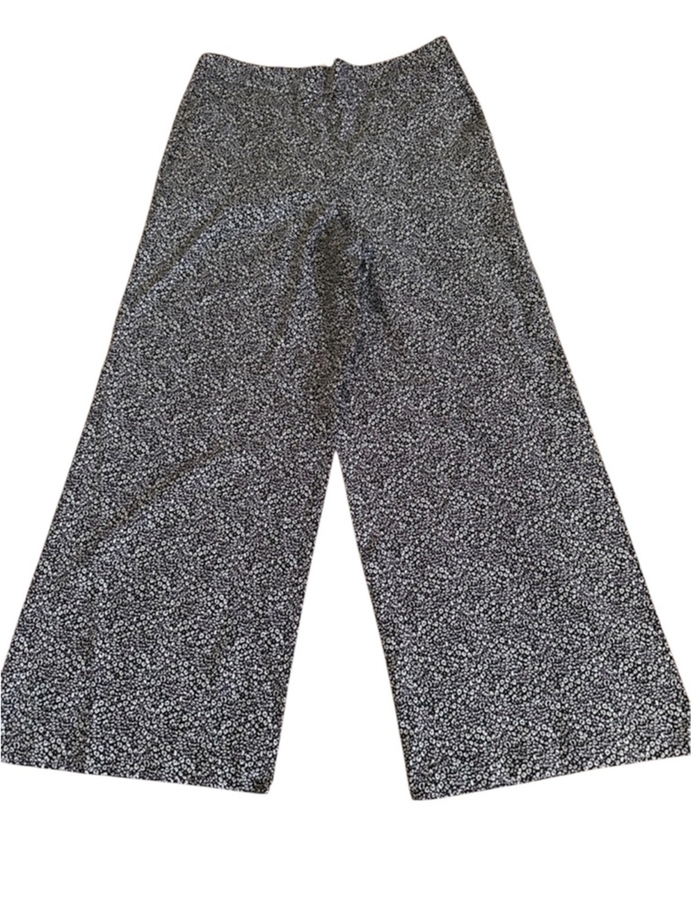Loft Black & White Wide Leg Cheetah Printed Palazzo Pants Size L